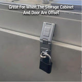 Master Lock Bright Hardened Steel 6-1/4 in. L Fixed Staple Hasp 1 pk