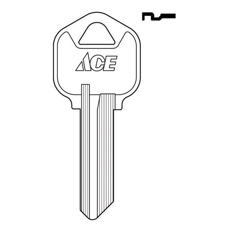 Ace House Key Blank Single For Kwikset Locks