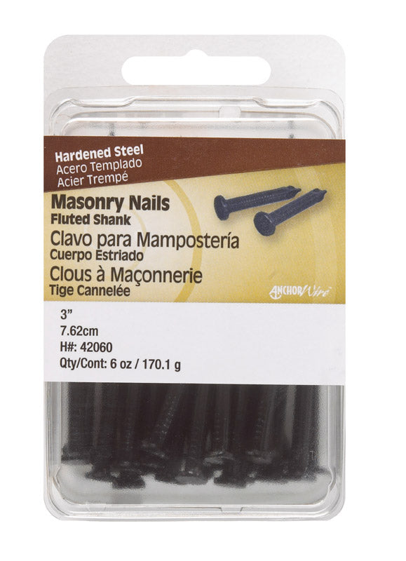 MASONRY NAIL 3" 6OZ