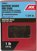 Ace 1-3/4 in. Roofing Galvanized Steel Nail Round Head 1 lb