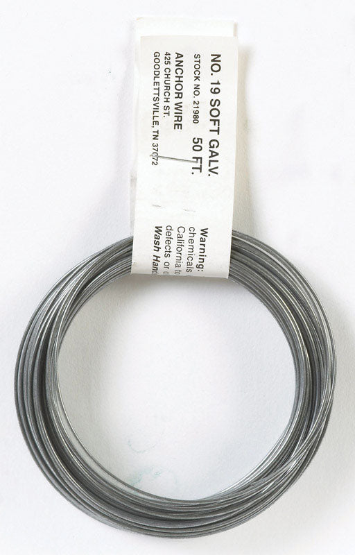 WIRE 19GA 50'GALV ROLL
