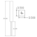 Gibraltar Mailboxes 23 in. Natural Black Pine Mailbox Post Anchor Kit