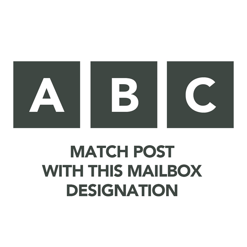 Gibraltar Mailboxes 52.1 in. Powder Coated Black Steel Mailbox Post