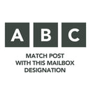 Gibraltar Mailboxes 52.1 in. Powder Coated Black Steel Mailbox Post