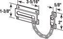 Prime-Line 3.31 in. L White Steel Chain Door Guard