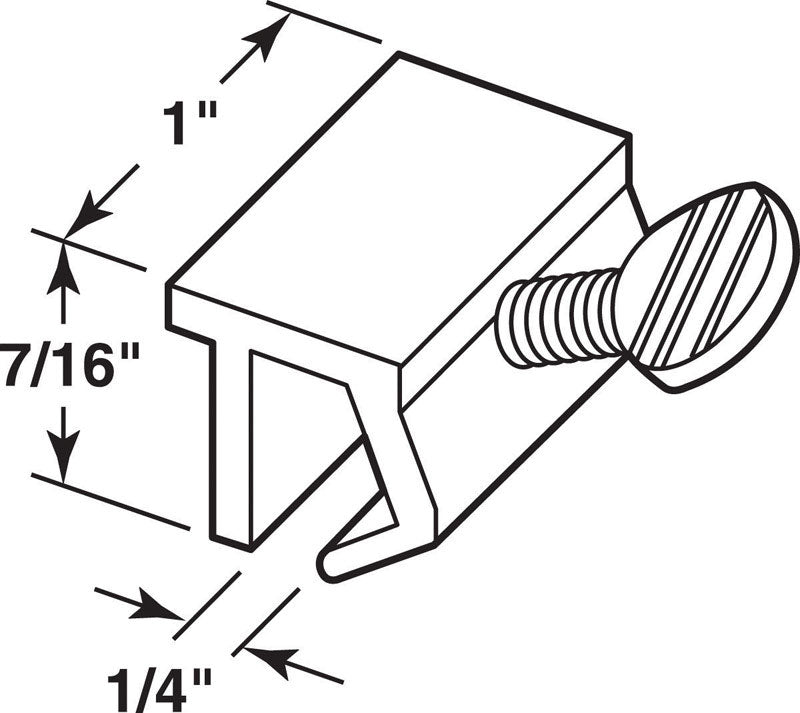 Prime-Line Painted White Aluminum Window Lock 1 pk