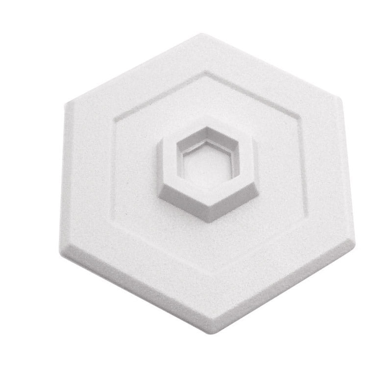 SHIELD WALL 5"HEXAGON WH