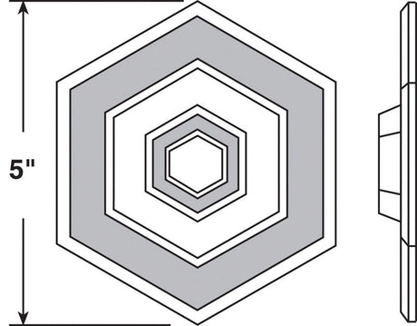 Prime-Line 5 in. W X 5 in. L Vinyl White Wall Protector Mounts to wall