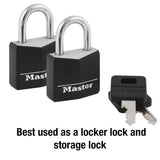Master Lock 1 in. H X 5/16 in. W X 1-3/16 in. L Steel Double Locking Padlock Keyed Alike
