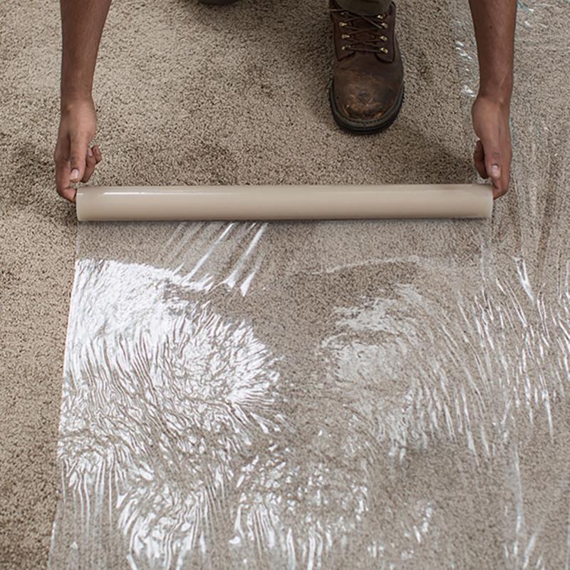 Surface Shields Carpet Shield Self-Adhering Film 3 mil X 24 in. W X 50 ft. L Polyethylene Clear