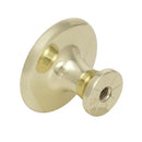 Amerock Allison Round Cabinet Knob 1-3/16 in. D 15/16 in. Polished Brass 1 pk