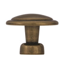 Amerock Allison Round Cabinet Knob 1-3/8 in. D 1 in. Antique Brass 1 pk