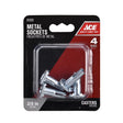 CASTR SOCKET MTL3/8" 4PK