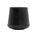 Ace Rubber Leg Tip Black Round 1 in. W 4 pk
