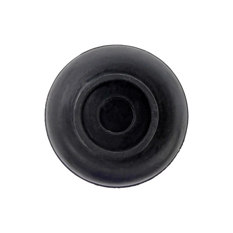Ace Rubber Leg Tip Black Round 1 in. W 4 pk