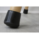 Ace Rubber Leg Tip Black Round 1 in. W 4 pk