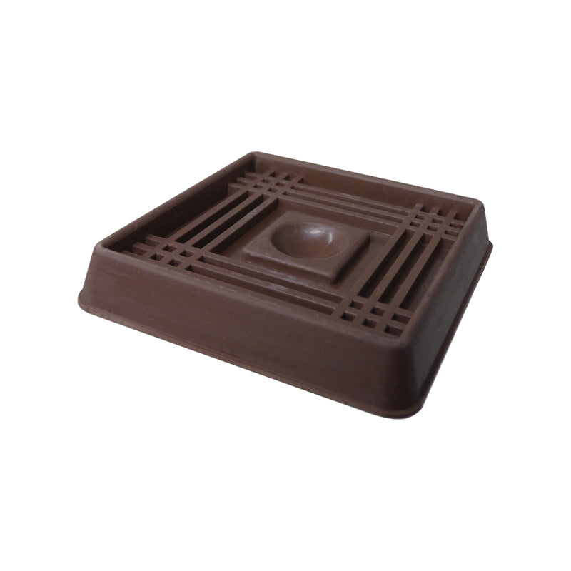 Ace Rubber Caster Cup Brown Square 2 in. W X 2 in. L 1 pk