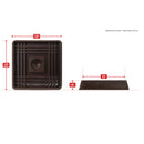 Ace Rubber Caster Cup Brown Square 2 in. W X 2 in. L 1 pk