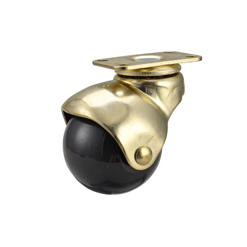 Ace 2 in. D Swivel Rubber Hooded Ball Caster 80 lb 1 pk