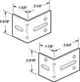 Prime-Line 2-3/16 in. W X 2-1/4 & 2-3/4 in. L Steel Bracket