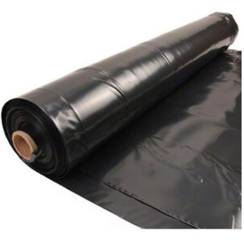 Film-Gard Plastic Sheeting 4 mil X 20 ft. W X 100 ft. L Polyethylene Black 1 pk