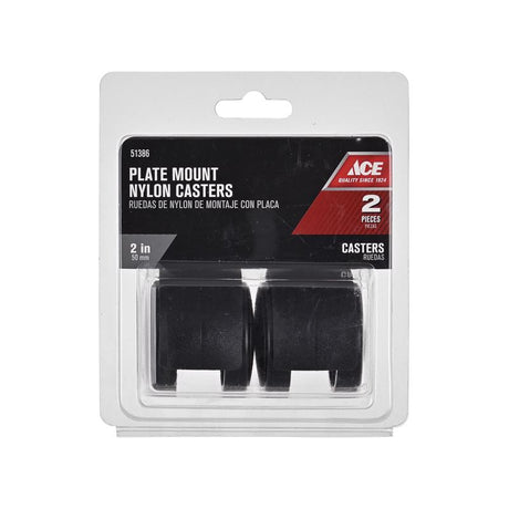 CASTR TWN-WHL 2"PLT CD2