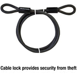 Master Lock 3/8 in. D X 72 in. L Vinyl Coated Steel Flexible Braided Steel Cable
