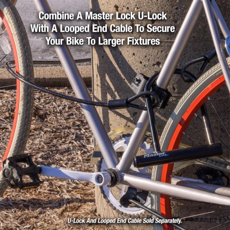 Master Lock 3/8 in. D X 72 in. L Vinyl Coated Steel Flexible Braided Steel Cable