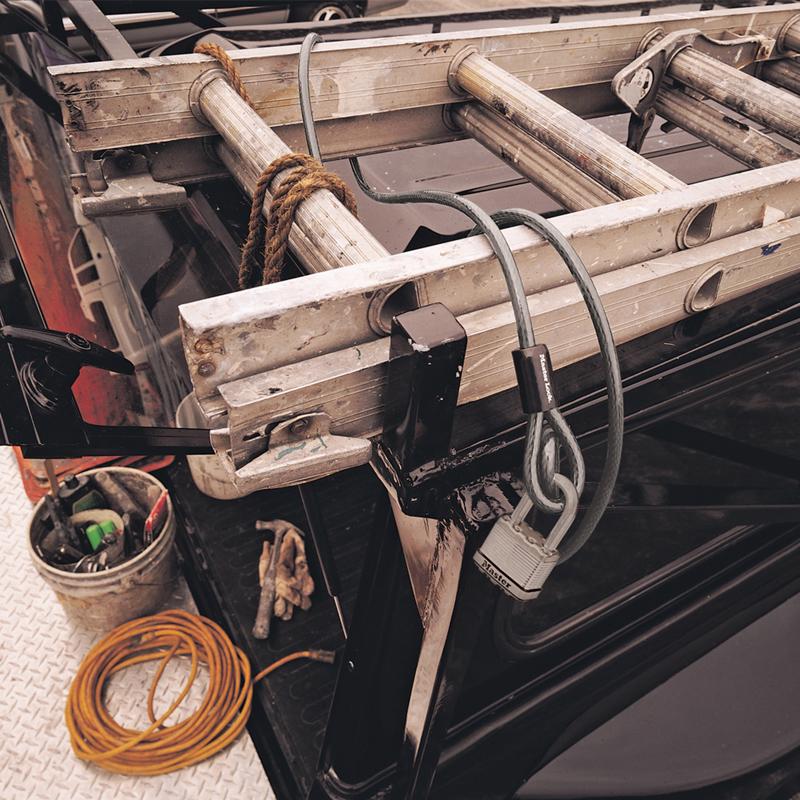 Master Lock 3/8 in. D X 180 in. L Vinyl Coated Steel Flexible Braided Steel Cable