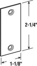 Prime-Line Brass Plated Gold Steel Door Filler Plate 1 pk