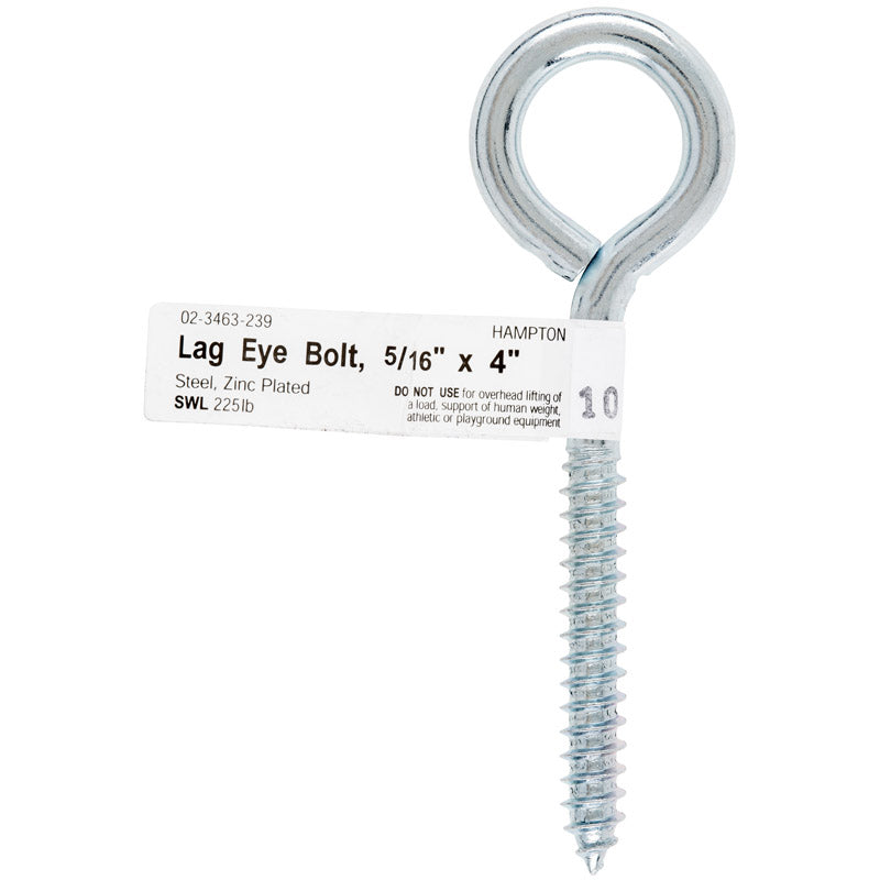 BOLT EYE LAG 5/16"X4"