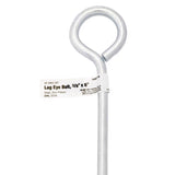 Hampton 3/8 in. X 8 in. L Zinc-Plated Steel Lag Thread Eyebolt