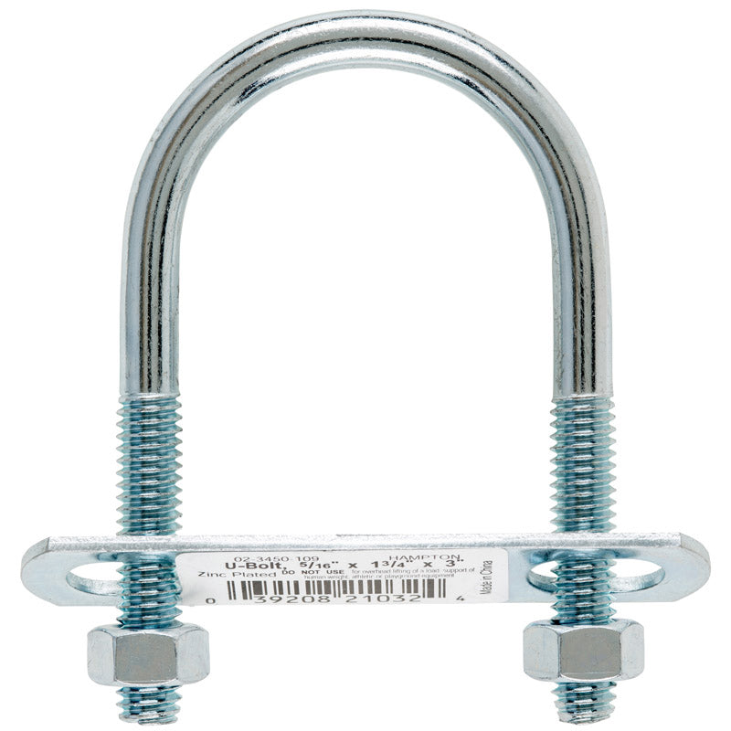 BOLT U 5/16"X1-3/4"X3"