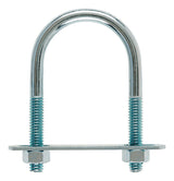 Hampton 5/16 in. X 1-3/4 in. W X 3 in. L Coarse Zinc-Plated Steel U-Bolt