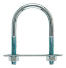 Hampton 5/16 in. X 1-3/4 in. W X 3 in. L Coarse Zinc-Plated Steel U-Bolt