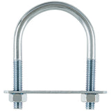 Hampton 5/16 in. X 2 in. W X 3 in. L Coarse Zinc-Plated Steel U-Bolt