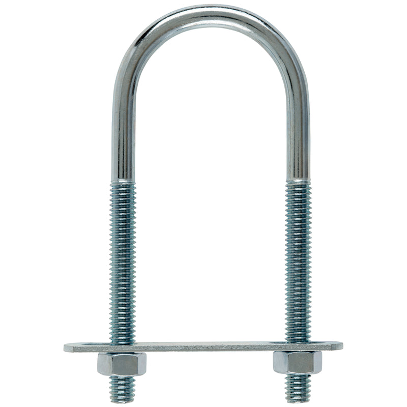 Hampton 5/16 in. X 1-3/4 in. W X 4-3/16 in. L Coarse Zinc-Plated Steel U-Bolt