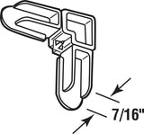 Prime-Line Bronze Plastic 7/16 in. W X 3/4 in. L Screen Frame Corner 1 pk