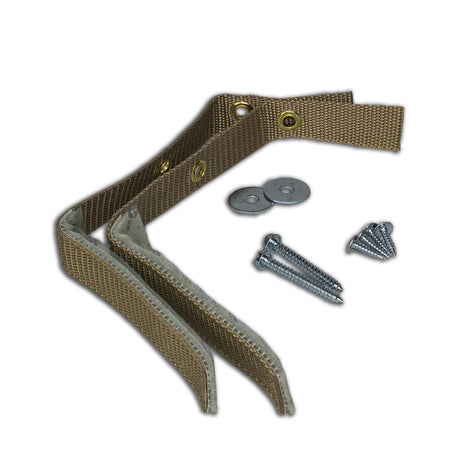 Quake Hold Ready America Nylon Self Adhesive Furniture Strap Oak Assorted 1 in. W X 15 in. L 1 pk