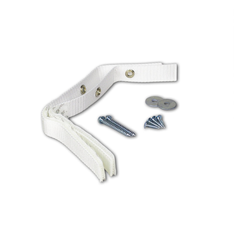 Quake Hold Ready America Nylon Self Adhesive Furniture Strap White Assorted 1 in. W X 15 in. L 2 pk