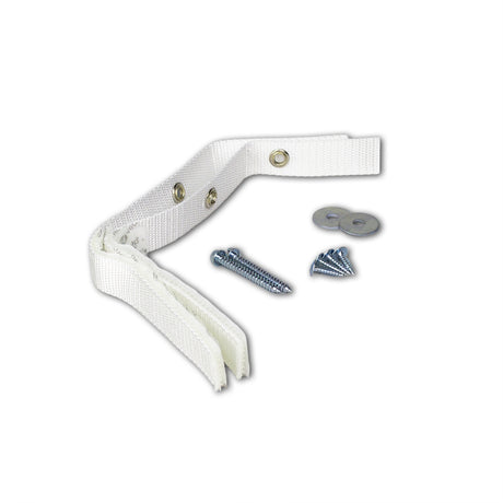 Quake Hold Ready America Nylon Self Adhesive Furniture Strap White Assorted 1 in. W X 15 in. L 2 pk