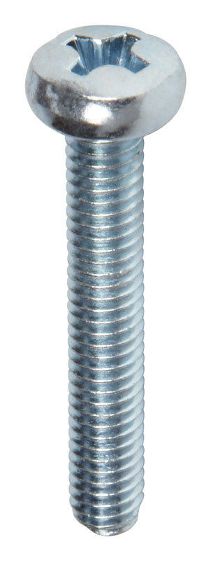 HILLMAN M4-0.7 in. X 25 in. L Phillips Pan Head Zinc-Plated Steel Metric Machine Screws 50 pk