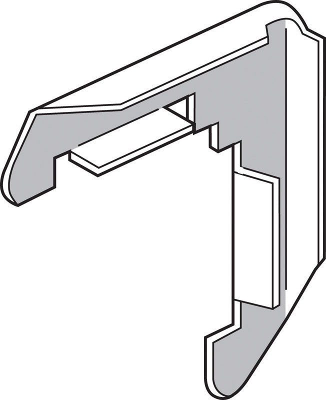 Prime-Line Mill Metal 5/16 in. W X 3/4 in. L Screen Frame Corner 1 pk