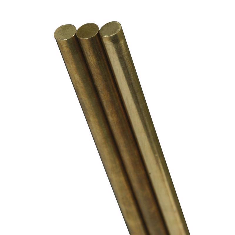 K&S 3/64 in. D X 12 in. L Brass Rod 4 pk