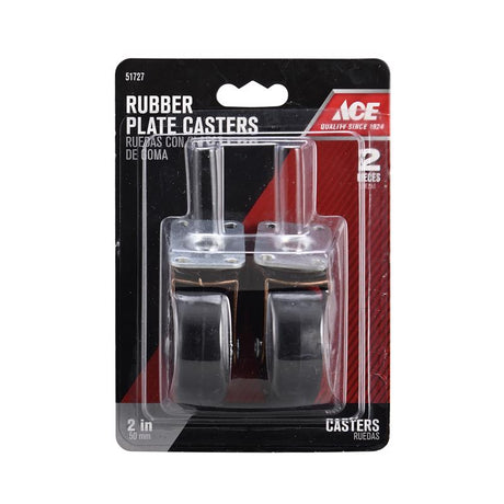 CASTER PLATE 2"ACE 2PACK