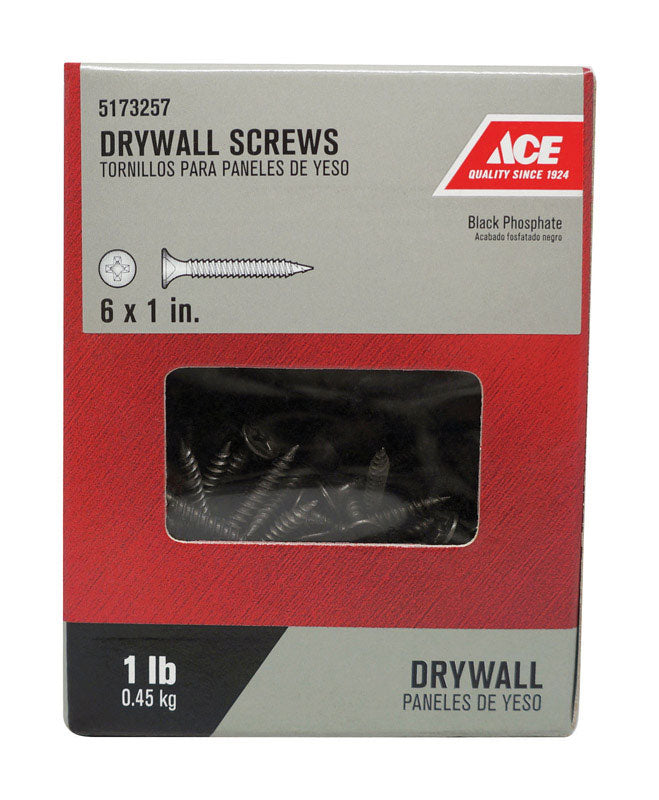 Ace No. 6 wire X 1 in. L Phillips Drywall Screws 1 lb 339 pk