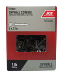 Ace No. 6 wire X 2 in. L Phillips Drywall Screws 1 lb 189 pk