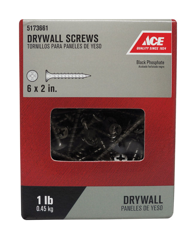 Ace No. 6 wire X 2 in. L Phillips Drywall Screws 1 lb 189 pk