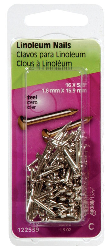 NAIL LINOLEUM 5/8X16NKL