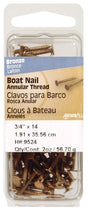 BOAT NAIL 1.25X14 BRZ2OZ